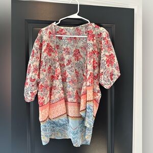 Small/medium sheer cover up top